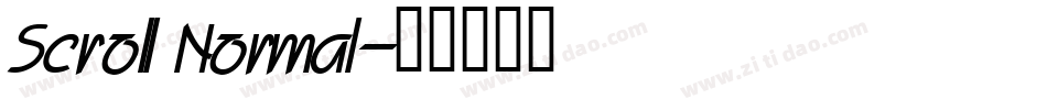 Scroll Normal字体转换